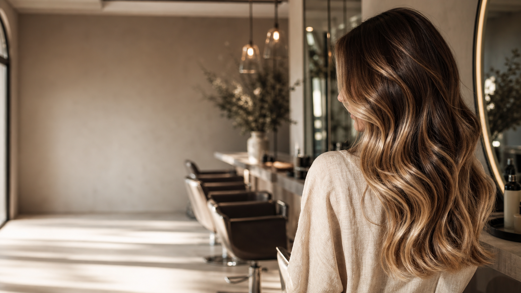 Balayage Ergebnis mit weichen Übergängen